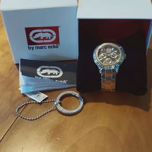 NIB Gold and Silver Marc Ecko watch